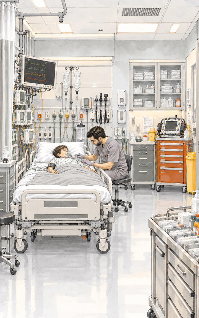 Emergency room scene